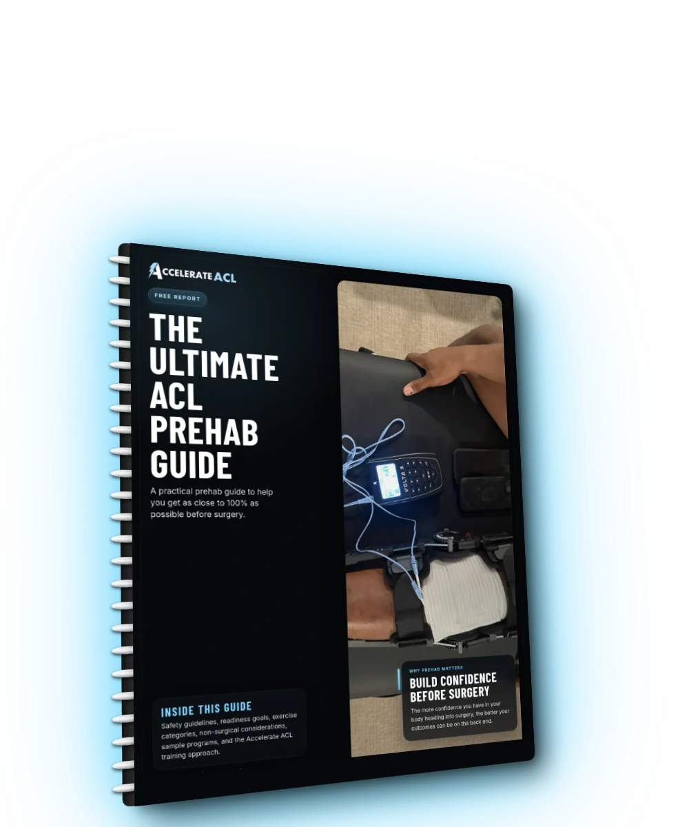 The Accelerate ACL Prehab Guide — 3D mockup